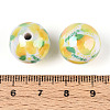 Printed Opaque Acrylic Beads X1-MACR-T048-04M-4
