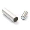 304 Stainless Steel Magnetic Clasps with Glue-in Ends STAS-O148-06C-4