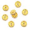 Brass Rhinestone Spacer Beads RB-A014-L10mm-01C-1