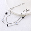 Minimalist Stainless Steel Cable Chain Multi-layered Bracelets BN6339-4