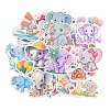 50Pcs Cute Elephant Family Graffiti PVC Self-Adhesive  Waterproof Cartoon Animal Picture Sticker STIC-Q006-05A-3