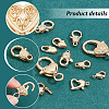   13Pcs 13 Styles Rack Plating Brass Lobster Claw Clasps KK-PH0006-83-4