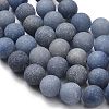 Dyed & Heated Natural Blue Aventurine Beads Strands G-J376-31-10mm-3