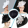 Cloth Round Fascinator Hat Base for Millinery Magic AJEW-WH0270-738B-4
