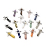 Natural & Synthetic Mixed Gemstone Pendants G-B033-01P-1