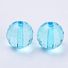 Transparent Acrylic Beads TACR-Q254-10mm-V40-2