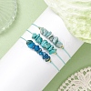 3Pcs 3 Styles Gemstone Braided Bead Bracelets BJEW-JB11146-03-3