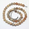 Natural Multi-Moonstone Beads Strands X-G-J157-6mm-10-2