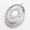 Brass Locket Pendants KK-N0116-054P-3