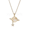 Brass Pendants Necklaces NJEW-TA00163-1