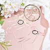 4Pcs 4 Colors Satin Hair Ties OHAR-GO0001-15-3