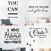 PVC Quotes Wall Sticker DIY-WH0200-085-6