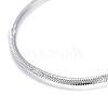 Non-Tarnish 304 Stainless Steel Flat Snake Chain Necklaces NJEW-F277-02B-P-2