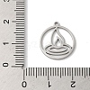 Non-Tarnish 304 Stainless Steel Pendants STAS-U010-09P-3