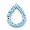 Handmade Spray Painted Reed Cane/Rattan Woven Linking Rings WOVE-N007-05C-2