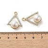 Alloy with Rhinestone Pendants FIND-B032-06G-3