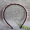 Cherry Quartz Glass Hair Bands PW-WG1C09B-20-1