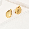 Elegant Stainless Steel Teardrop Stud Earrings JG7313-2