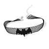 Halloween Themed Cloth Mesh Chocker Necklace for Women HAWE-PW0001-234A-1