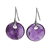 Natural Amethyst Dangle Earrings EJEW-C119-01P-09-2