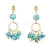 Golden Brass Ring Chandelier Earrings EJEW-TA00289-04-1