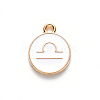 Alloy Enamel Pendants X-ENAM-S124-01A-04K-2