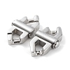 Non-Tarnish 304 Stainless Steel Bayonet Clasps STAS-M325-05P-2