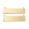 Rack Plating Brass Connector Charms KK-M250-14G-1