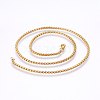 304 Stainless Steel Box Chain Necklaces NJEW-F227-09G-06-1