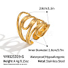 Adjustable Stainless Steel Cuff Rings for Women WI9204-2-1