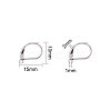 304 Stainless Steel Leverback Earring Findings STAS-NB0004-04S-2