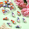 6Pcs 2 Colors Handmade Porcelain Beads PORC-YW0001-68-4