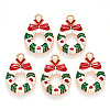 Alloy Enamel Pendants X-ENAM-S121-009-2