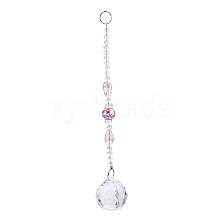 Faceted Crystal Glass Ball Chandelier Suncatchers Prisms AJEW-G025-A01