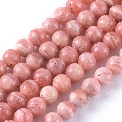 Natural Argentina Rhodochrosite Beads Strands G-I193-13E-1