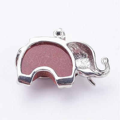 Natural & Synthetic Mixed Stone Pendants G-P268-M-1
