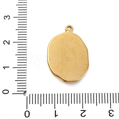 304 Stainless Steel Natural Green Aventurine Pendants STAS-H235-09G-03-1