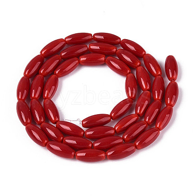 Opaque Glass Beads Strands GLAA-T028-15P-02-1