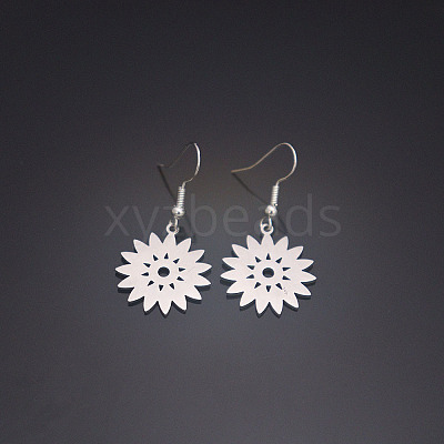 304 Stainless Steel Dangle Earrings for Women WGD83C1-01-1