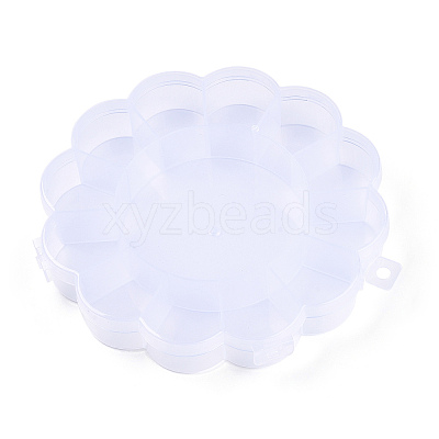 Flower Plastic Bead Storage Containers CON-Q023-21-1