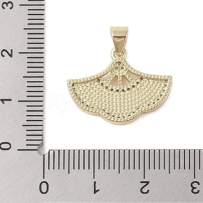Brass Micro Pave Cubic Zirconia Pendants KK-I712-42G-1