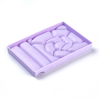 Nail Art Plastic Color Palettes X-MRMJ-WH0060-30E-1