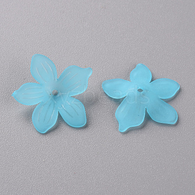 Frosted Acrylic Bead Caps MACR-S371-05A-755-1