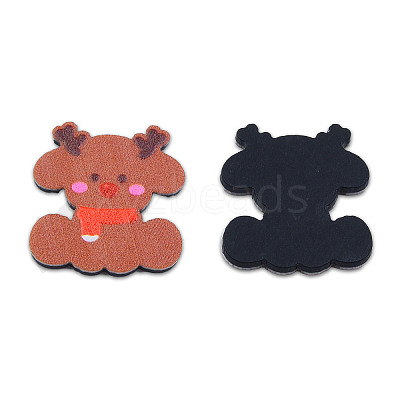 Printed Embossed Opaque Acrylic Cabochons OACR-N135-06C-1