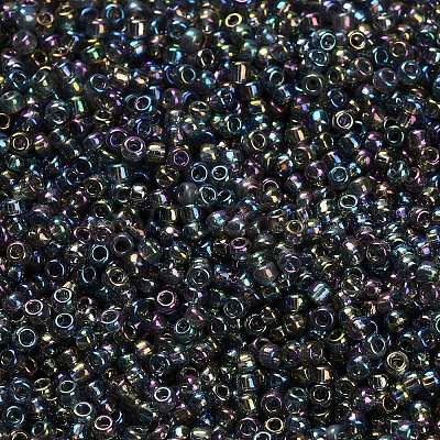 12/0 FGB Grade A Rainbow Transparent Mini Glass Seed Beads X-SEED-Q010-F556-1