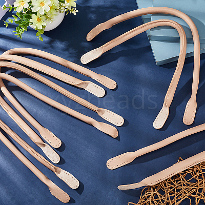 8Pcs 4 Style PU Leather Sew on Bag Handles PURS-WR0001-26B-1