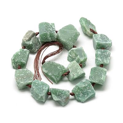 Natural Green Aventurine Beads Strands G-R421-01-1