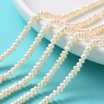 Natural Cultured Freshwater Pearl Beads Strands PEAR-L003-B-03-1