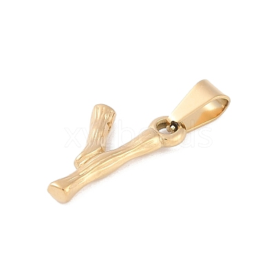 304 Stainless Steel Pendants STAS-F235-01G-Y-1