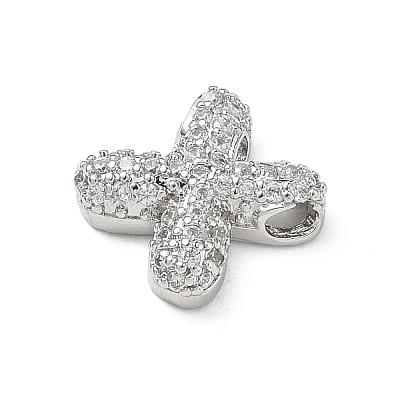 Brass Micro Pave Cubic Zirconia Pendants KK-A300-02P-X-1